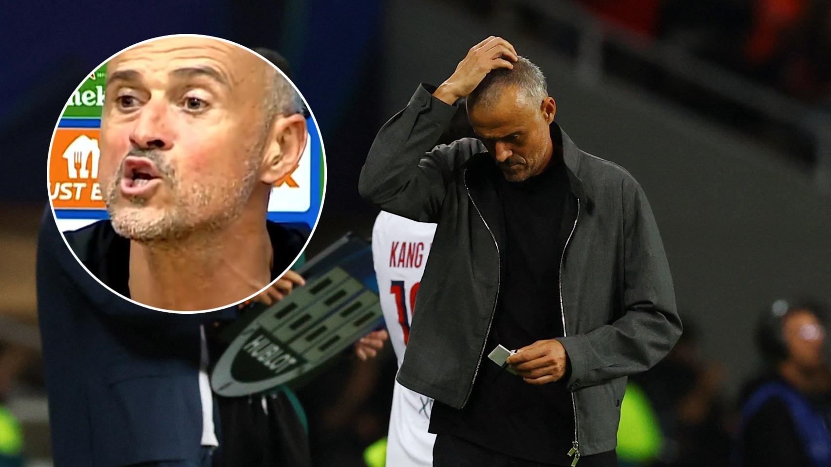 El enfado de Luis Enrique tras el Barça - PSG de Champions League
