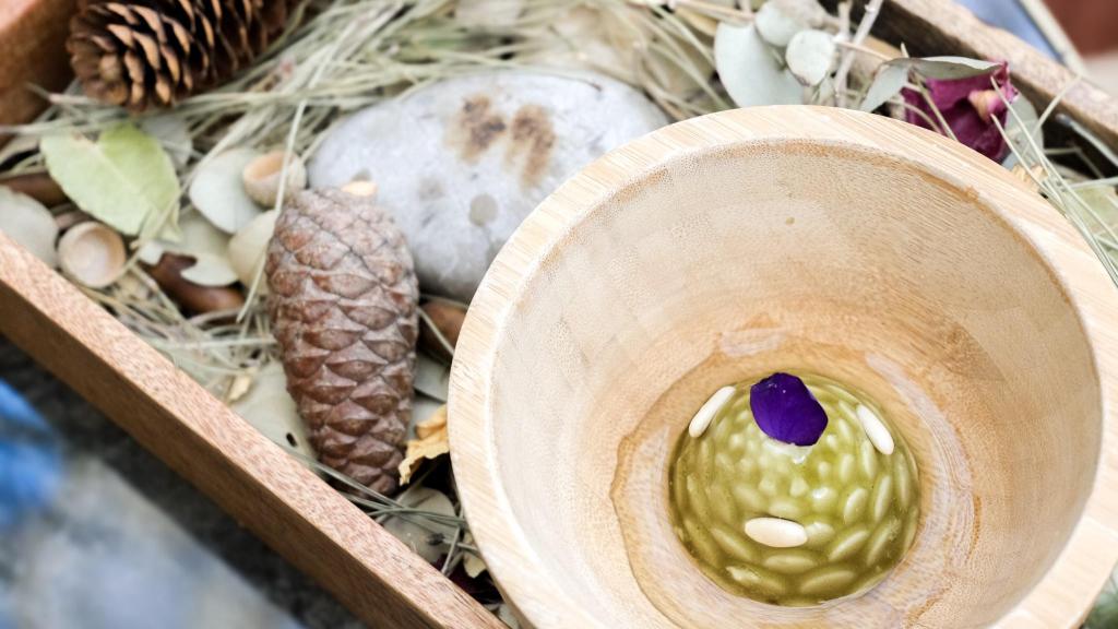 El postre del chef Manu Franco.