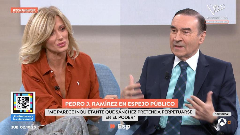 Susana Griso y Pedro J. Ramírez.