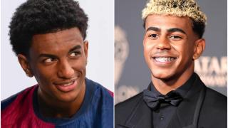 Lamine Yamal y Alejandro Balde