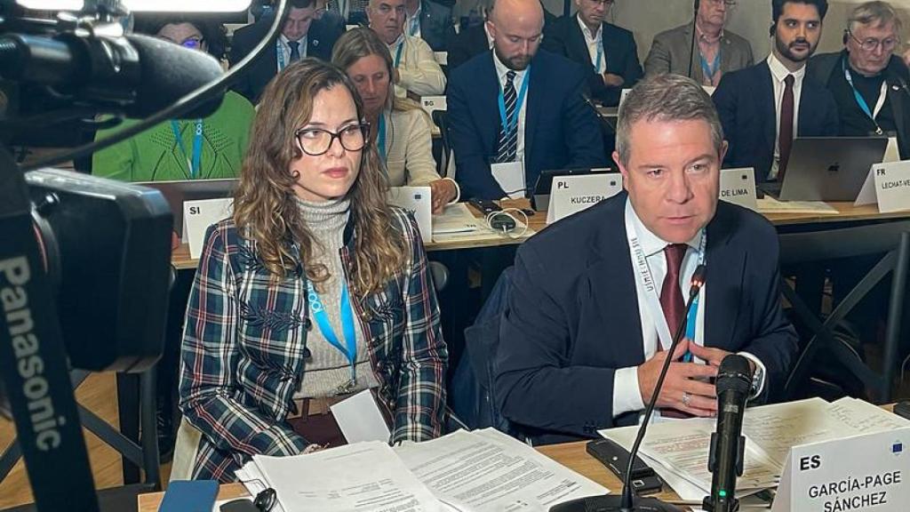 Page en la reunión del Comité Europeo de las Regiones (CDR) que se está celebrando este jueves en Łódź (Polonia).