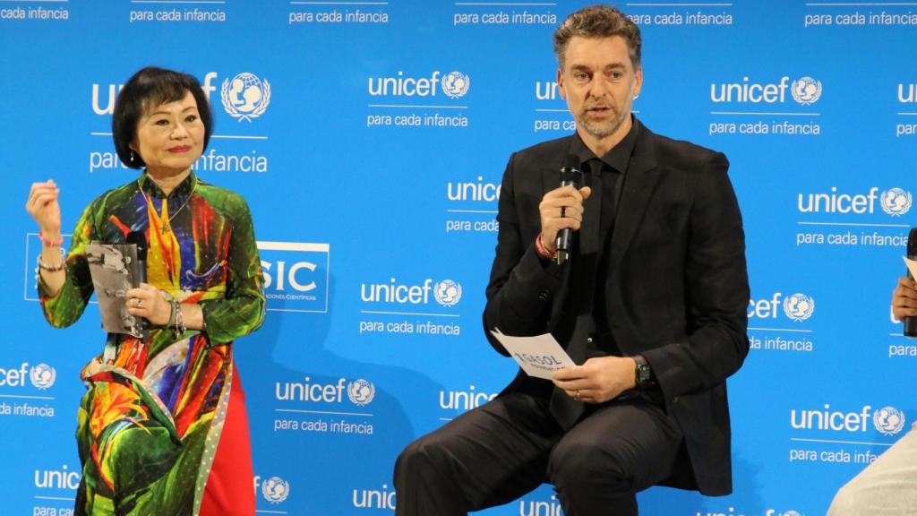 Pau Gasol durante la entrega de los Premios UNICEF 2025.