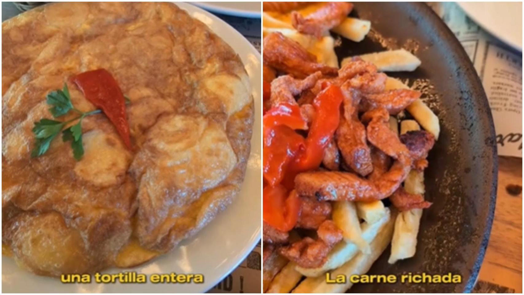 Algunos platos del restaurante en Meaño (Pontevedra)