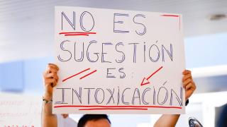 Imagen de la manifestación que se celebró el pasado 21 de febrero en el Hospital Universitario de Toledo (HUT).