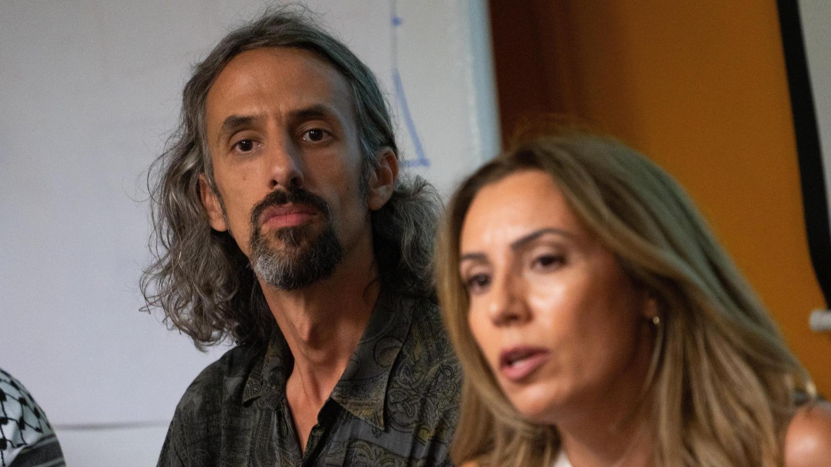 El activista Juan Bordera, en una rueda de prensa en el Jardí Botànic de Valencia. Europa Press / Jorge Gil