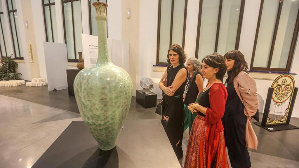 Asistentes a la exposición.