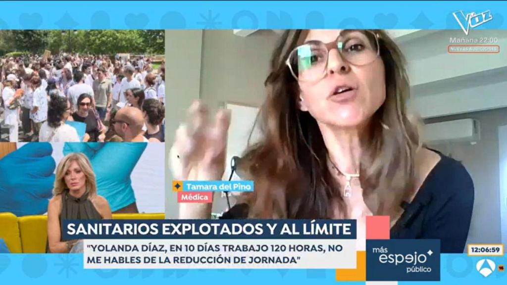 La doctora Tamara Contreras del Pino en el programa 'Espejo Público'