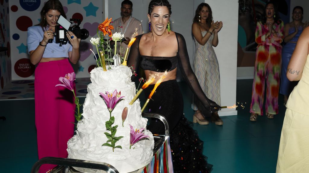 Alicia Sánchez durante la celebración del 10º Aniversario de Dulces Locuras