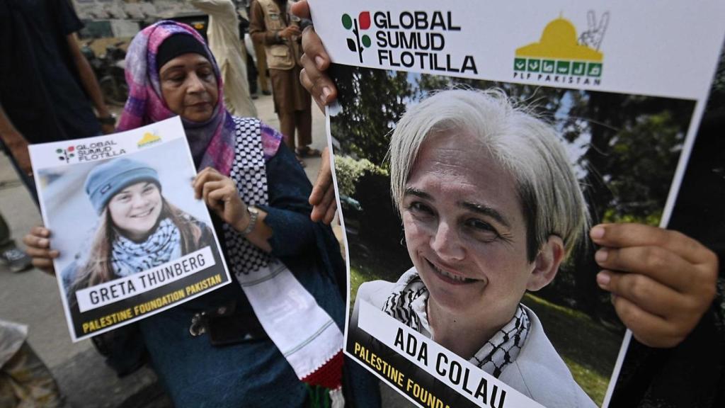 Manifestación en apoyo a La Flotilla.