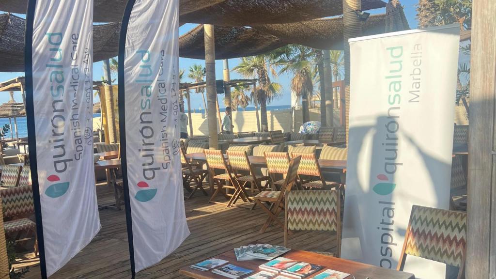 El punto de información de Quirónsalud Marbella en la Championship.
