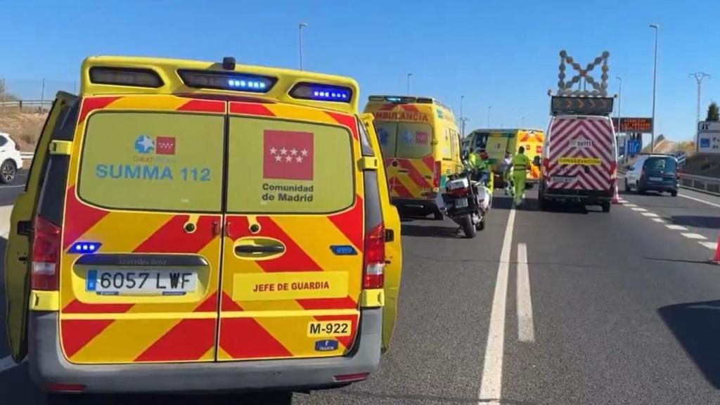 Los servicios de Emergencias acuden al lugar del accidente.