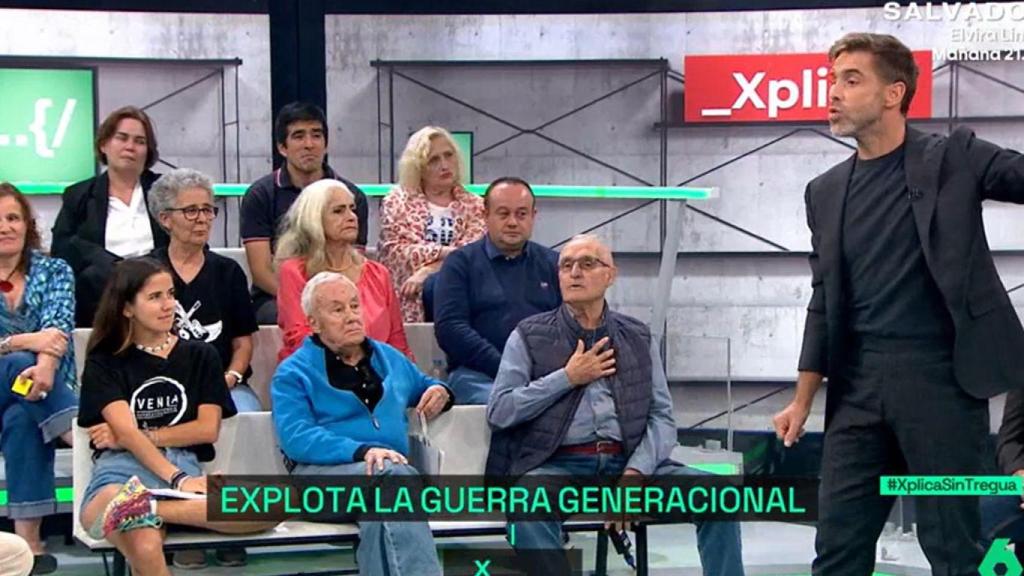 Juan Leo, jubilado, en el plató de 'laSexta Xplica'