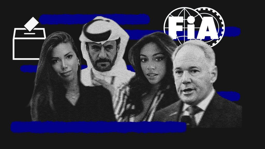 Virginie Philippot, Ben Sulayem, Tim Mayer y Laura Villars, en un fotomontaje