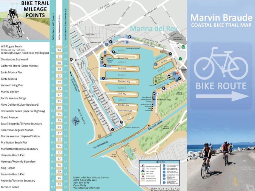 Mapa The Marvin Braude Bike Trail