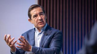 Carlos Torres, presidente del BBVA, durante la entrevista con EL ESPAÑOL.
