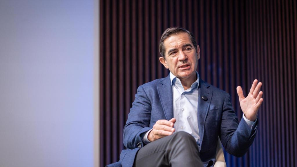 Carlos Torres, presidente del BBVA, durante la entrevista con EL ESPAÑOL.