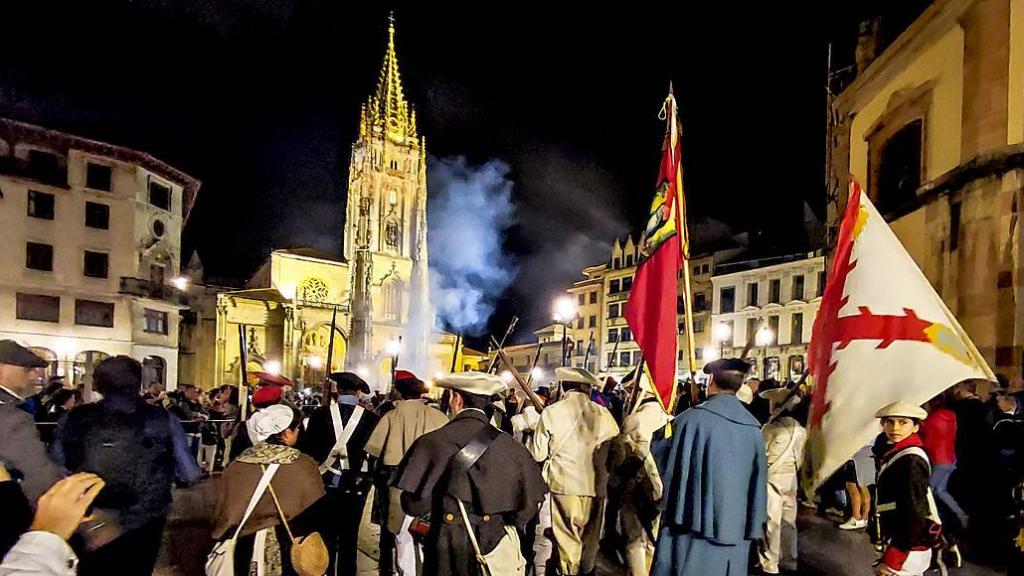 Fiesta del Desarme en Oviedo.