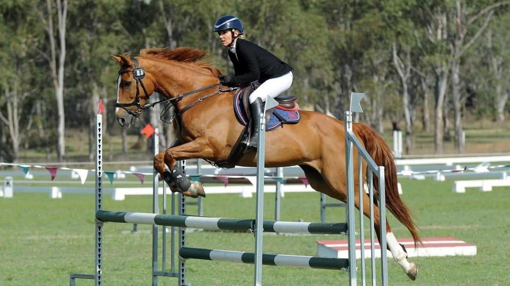 Elsa Pataky, en un concurso ecuestre. Imagen de sus redes sociales.