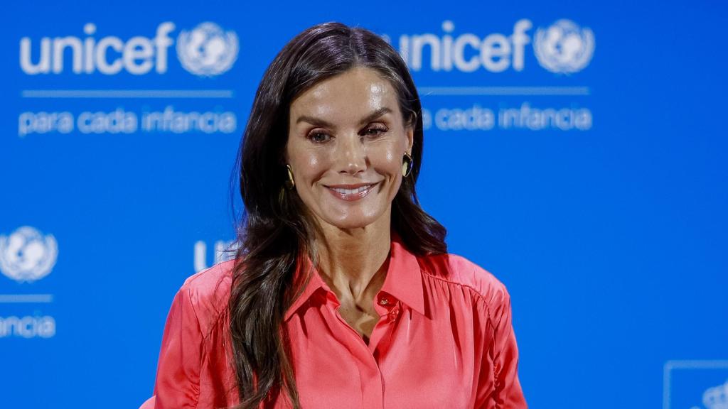 Letizia, durante el acto.