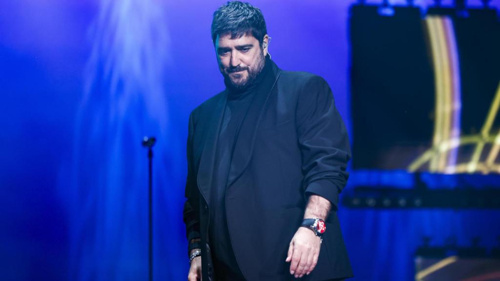 El cantante en uno de sus conciertos.