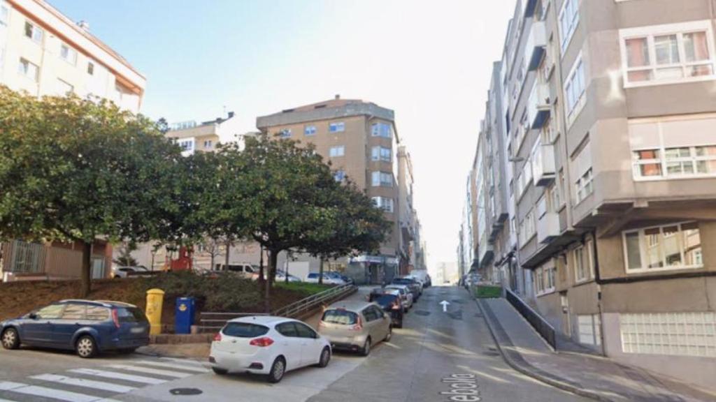 Calle Ángel Rebollo en A Coruña.