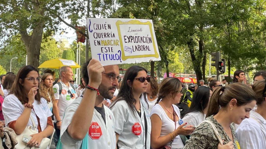 Médico madrileño en la huelga de este viernes 3 de octubre