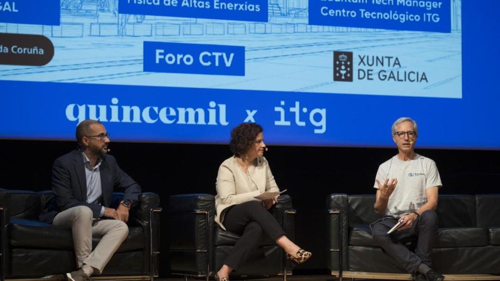 Gonzalo Blázquez, Josefina Alonso y Javier Mas Solé en la mesa redonda del Foro CTV.