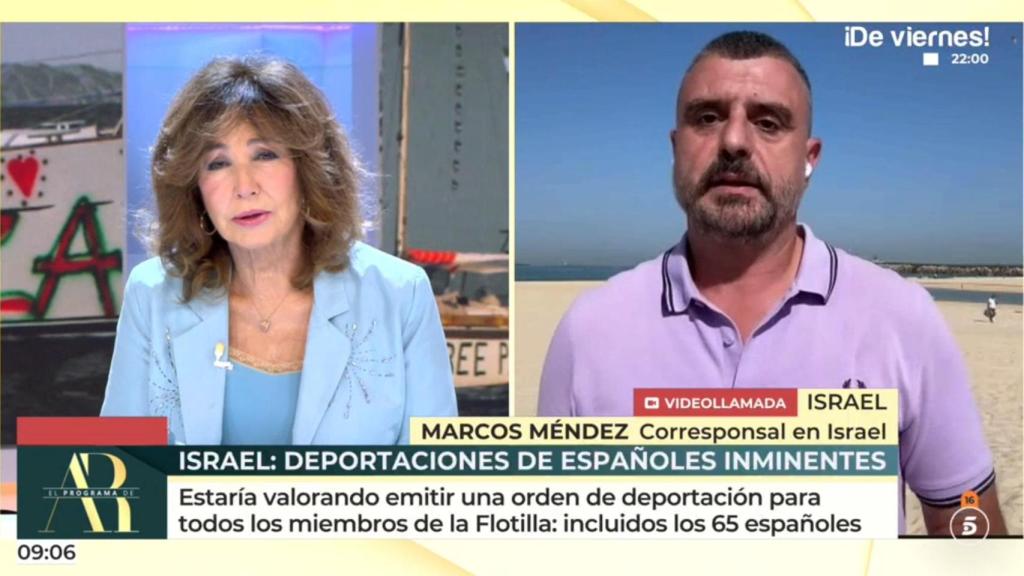 Ana Rosa Quintana y Marcos Méndez en 'El programa de AR'.