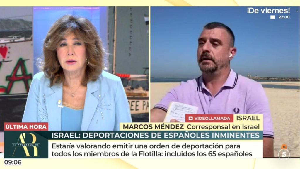 Ana Rosa Quintana y Marcos Méndez en 'El programa de AR'.