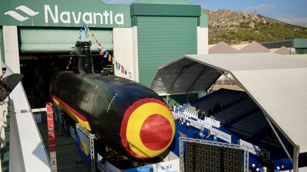 S-82 'Narciso Monturiol' durante su ceremonia de botadura