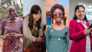 Jovia, María, Claudette y Aleyda son parte de ProFuturo, el programa de innovación educativa con tecnología puesto en marcha por Fundación Telefónica y la Fundación 'la Caixa' en 2016.