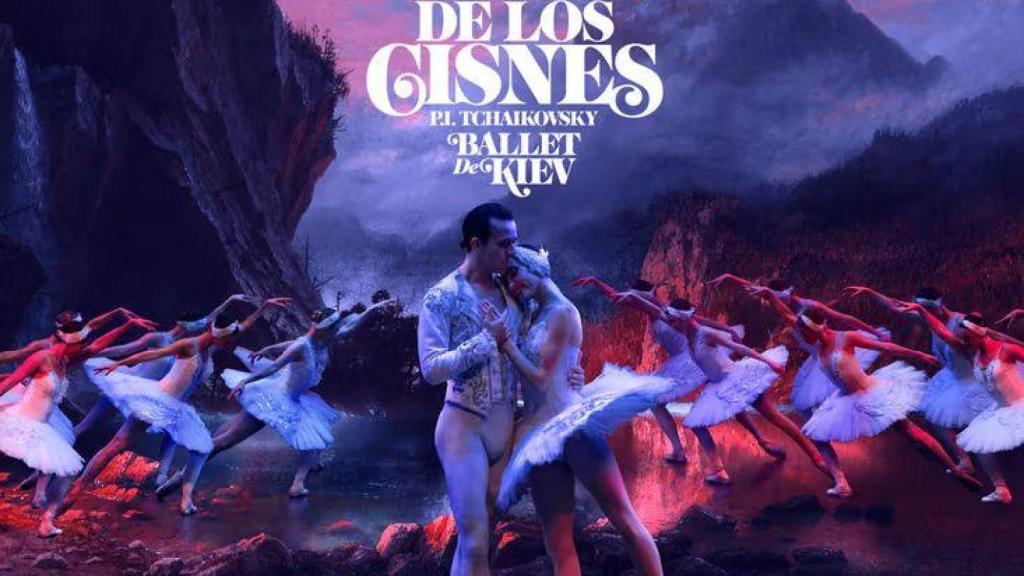 Cartel del espectáculo de 'El Lago de los Cisnes' del Ballet de Kiev