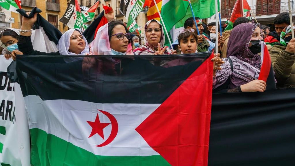Protesta pro saharaui en Madrid, en una imagen de archivo.
