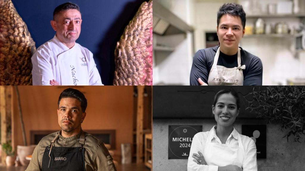 Los chefs Jorge Asenjo, Nacho Rojo, Paula Gutiérrez y Taigoro Suzuki.