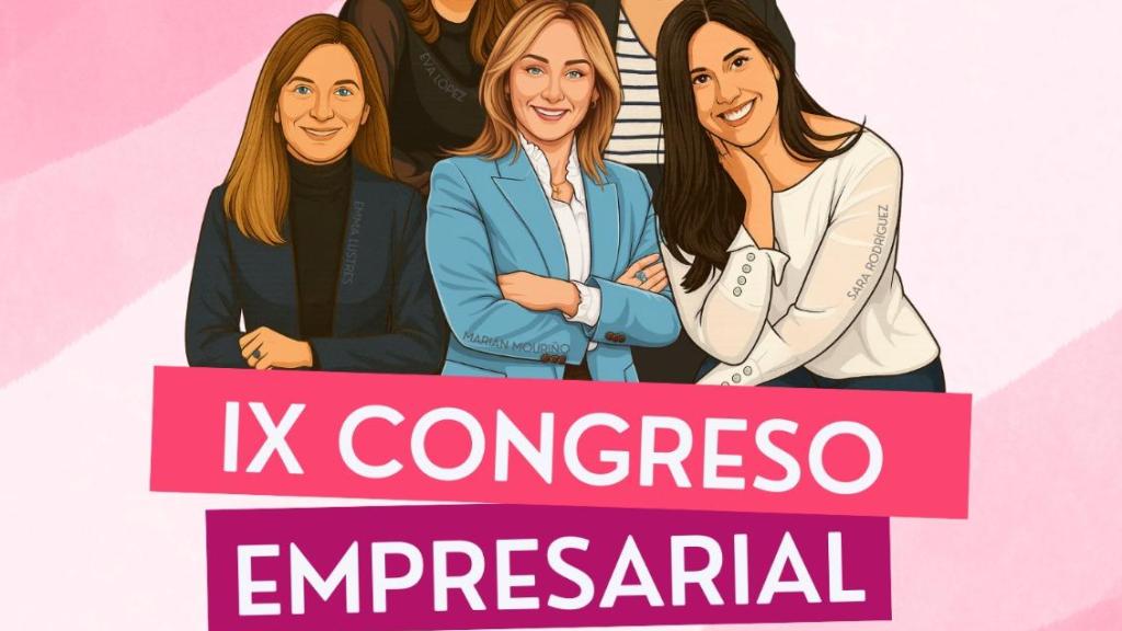 Cartel de la edición del 2025 del Congreso Empresarias de Galicia