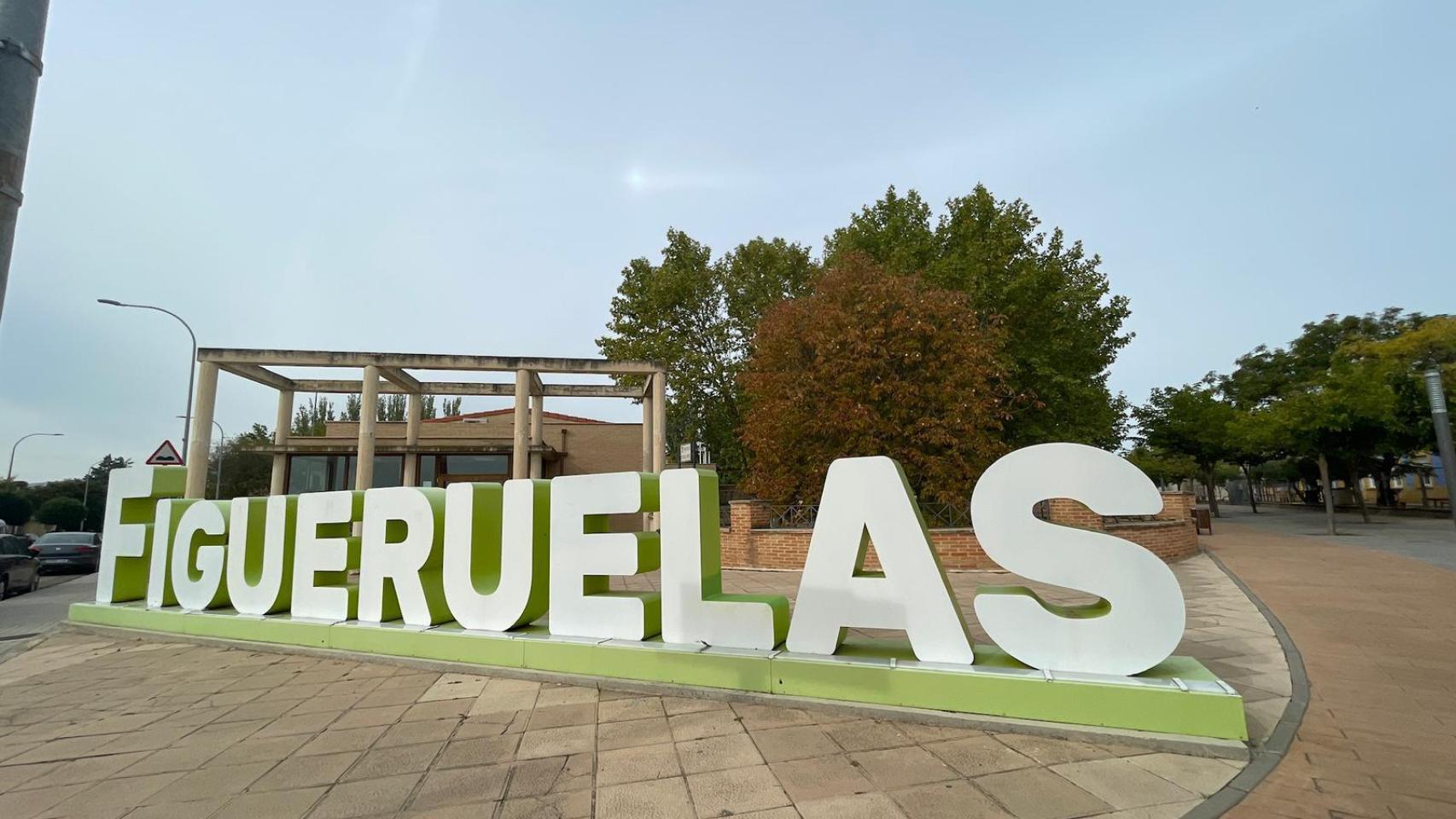 Letrero en Figueruelas