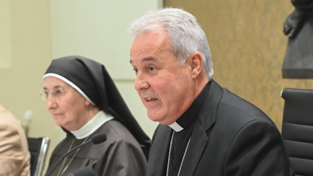 Imagen de archivo del arzobispo de Burgos, Mario Iceta, en una comparecencia sobre de las monjas de Belorado