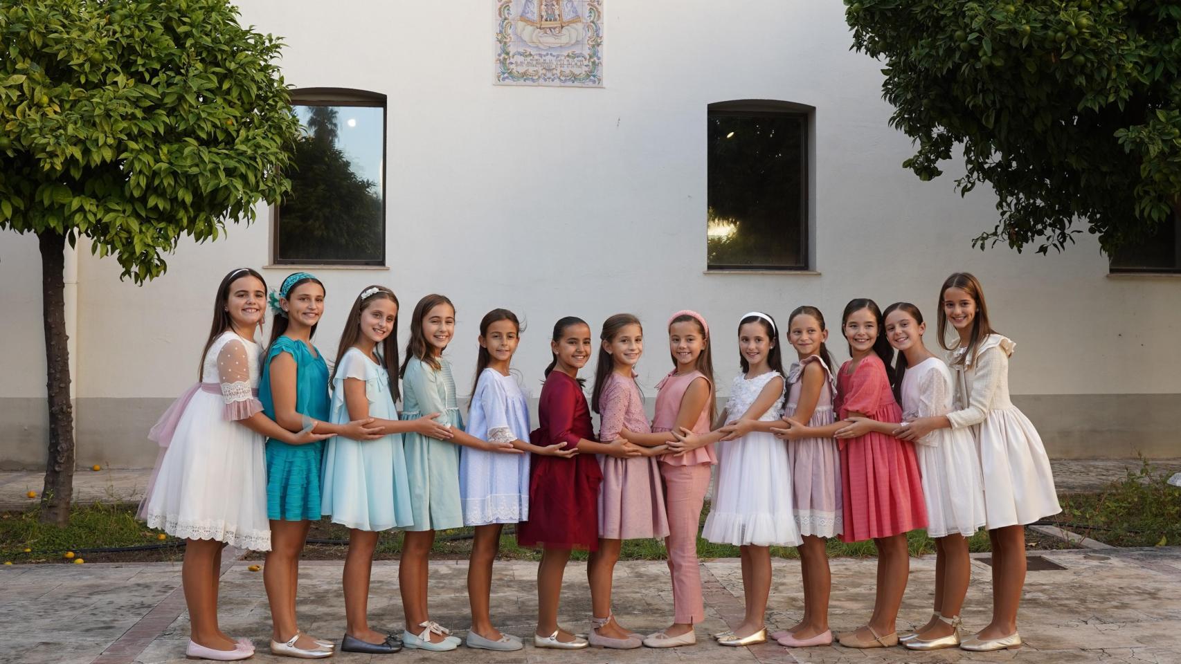 Las 13 niñas candidatas para ser fallera mayor infantil de Valencia 2026. Raquel Granell