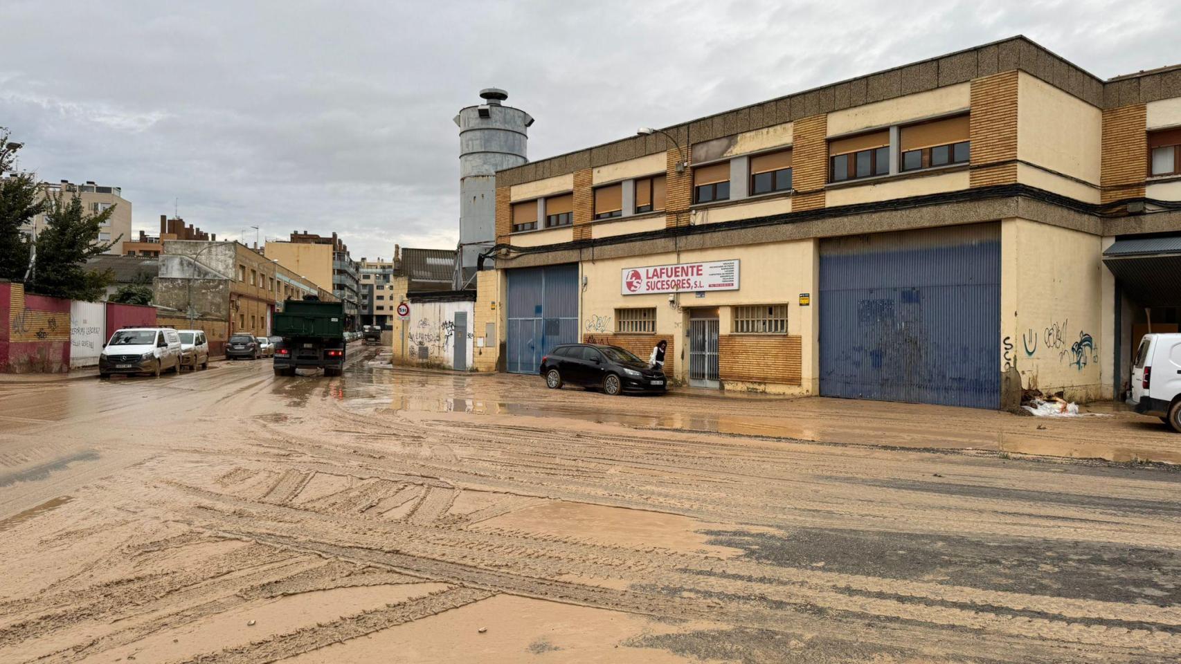 Cuarte de Huerva, tras la tormenta del pasado domingo.