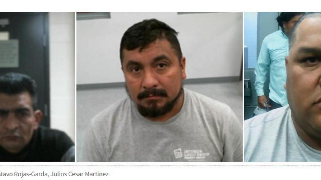 Fotografías compartidas por el ICE de los detenidos.