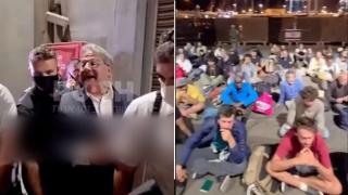 La polémica visita de Ben Gvir a los más de 470 activistas detenidos de la Global Sumud Flotilla a su llegada al puerto de Ashdod.