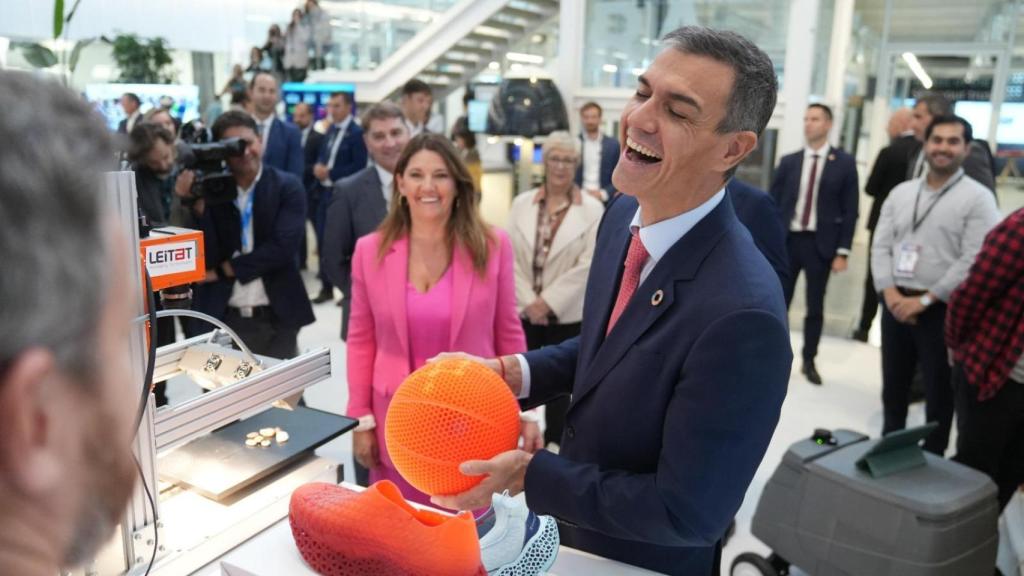 Pedro Sánchez, durante una visita a un foro industrial en Barcelona, la semana pasada.