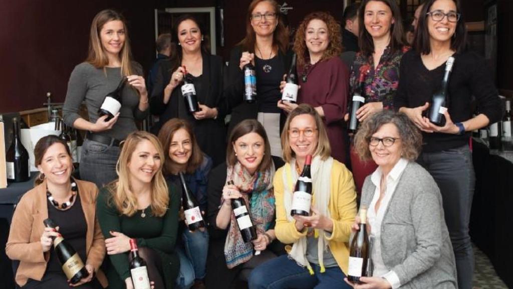 Primera cena de Mujeres del vino con elaboradoras, periodistas y comerciales, en marzo de 2019.