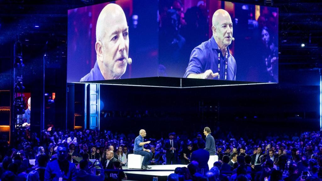 Jeff Bezos, fundador de Amazon, durante al Italian Tech Week de Turín