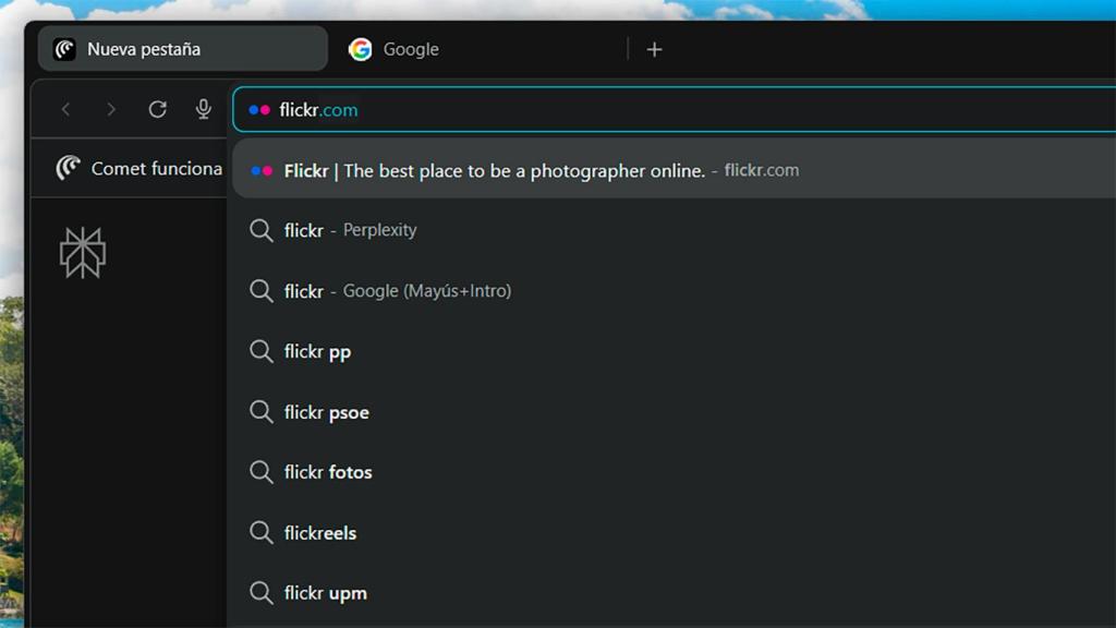 Navegación en Flickr