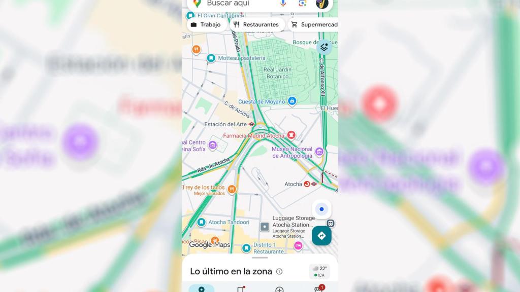 El rediseño de los botones de Google Maps