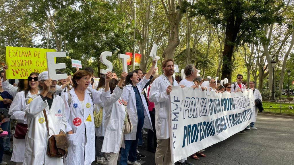 Huelga de médicos en Madrid del pasado 3 de octubre.