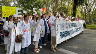 Huelga de médicos en Madrid