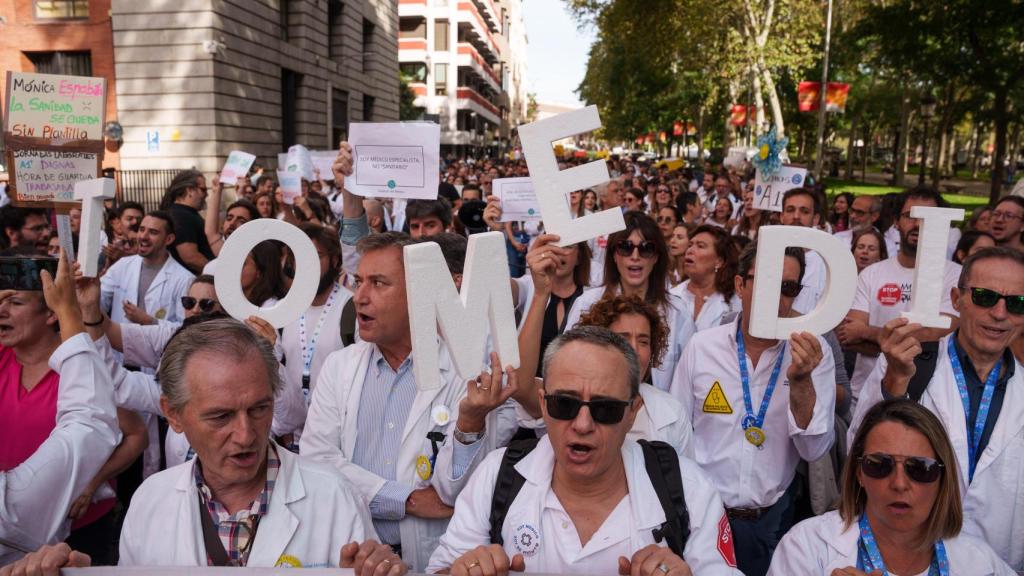 Huelga médica en Madrid