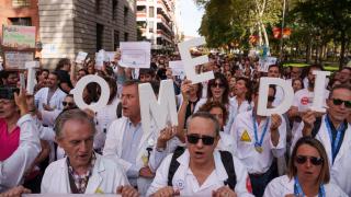 Huelga médica en Madrid